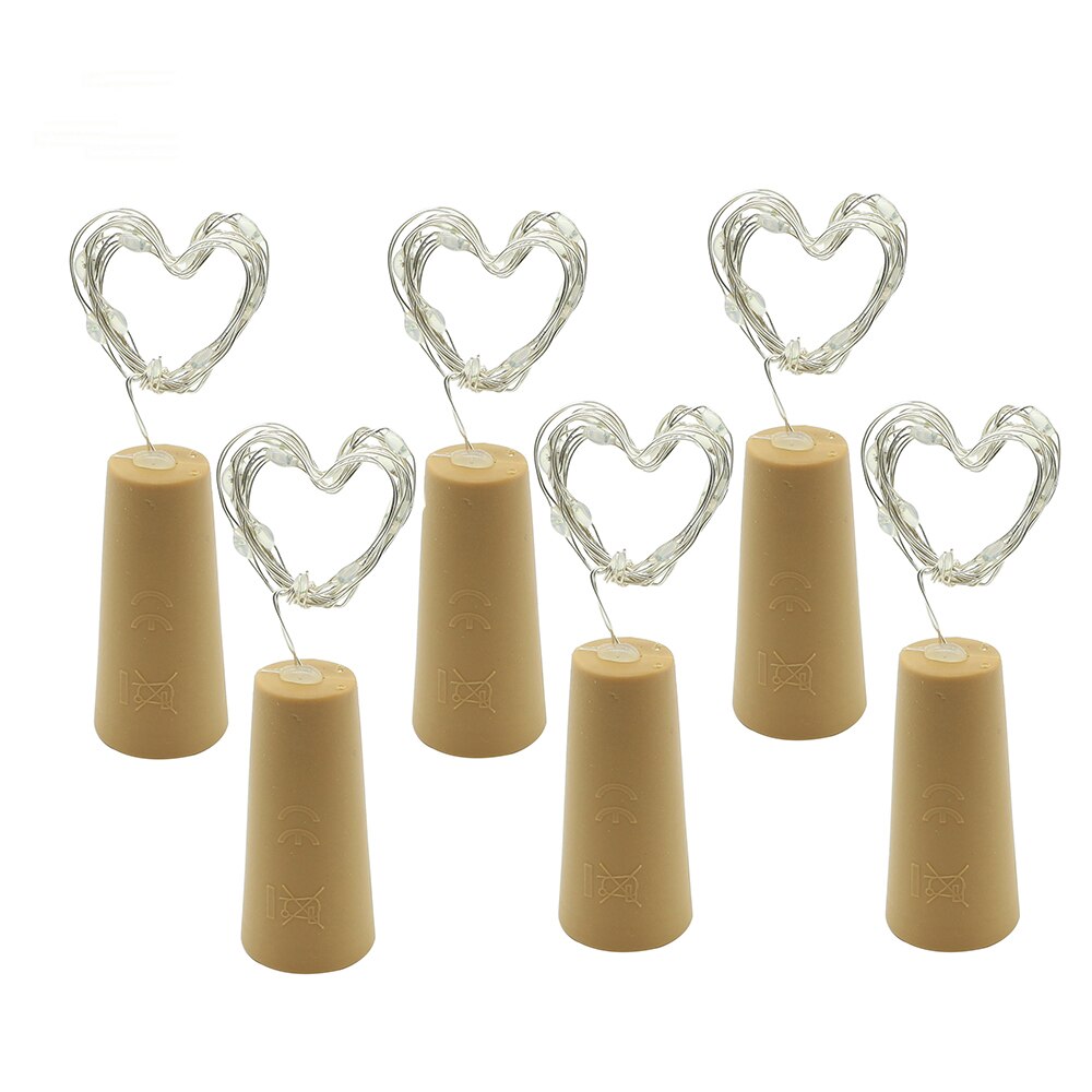 Free Shipping 100sets 2M 20LED Copper Wire String with Bottle Stopper for Glass Craft Bottle Christmas Party Wedding Decoration
