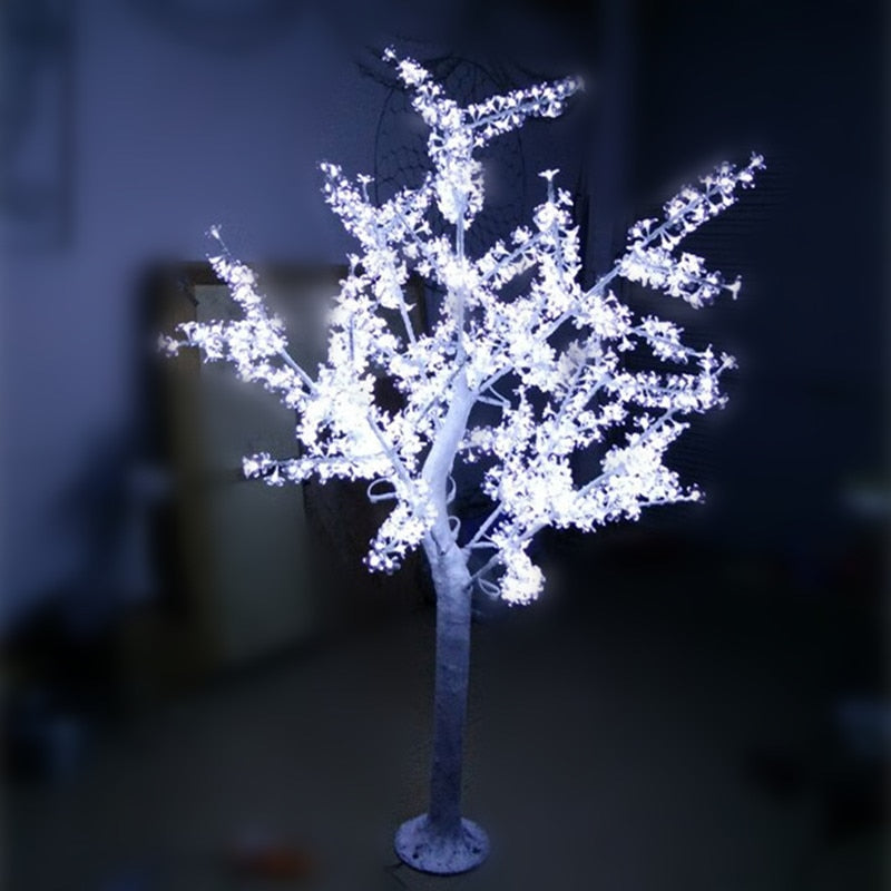 H:2m White trunk  large artificial outdoor led twig tree lighted, outdoor warm white led artificial tree with lights