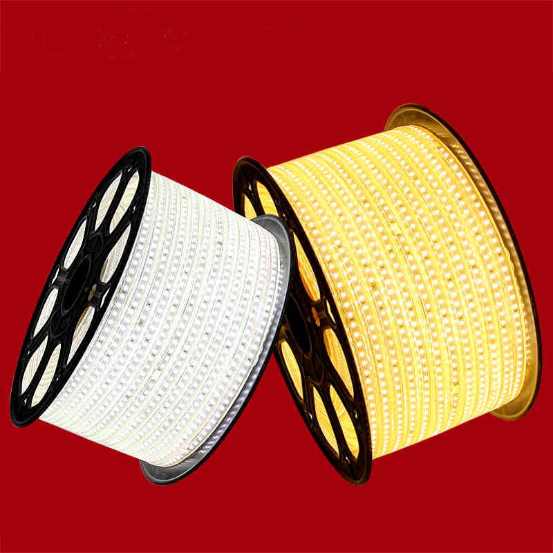 120Leds/m 100m Waterproof SMD 5730 LED Strip Light 220V 110V LED Tape  white/Warm White Super brightness Home Decoration