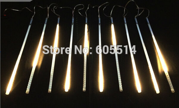[Seven neon]Free shipping warm white AC110-220V 3meters 10pcs/set 20W 80cm long 78leds/pcs 3528led smd led meteor tube light