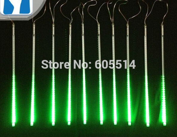 [Seven neon]Free shipping green AC110-220V 3meters 10pcs/set 20W 50cm long 60leds/pcs 3528led smd led meteor tube light