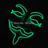As Mardi Gras Decor 10Pieces Birthday Theme Funky EL Rope Tube Camougflage Mask Holiday Lighting Light Up V for Vendetta Face