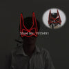 High-End Halloween Decor Neon Glowing Strip Batman Movie Figure Mask Holiday Lighting EL Rope Funny Comics Mask Wedding Props
