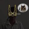 High-End Halloween Decor Neon Glowing Strip Batman Movie Figure Mask Holiday Lighting EL Rope Funny Comics Mask Wedding Props