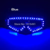 Trendy Dazzling DJ Bar Led Rave Party Ski Goggles Light Up Xmas Racing Eyeglasses as Christmas Holiday Lighting Carnival Decor
